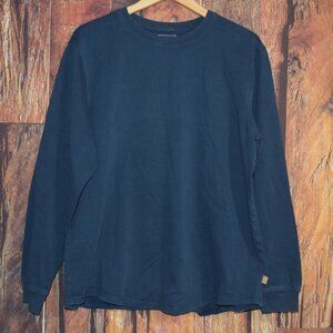 L.L.BEAN Men's Sz L  BeanBuilt Cotton Tee, Long Sleeve Thick T-SHIRT Traditional